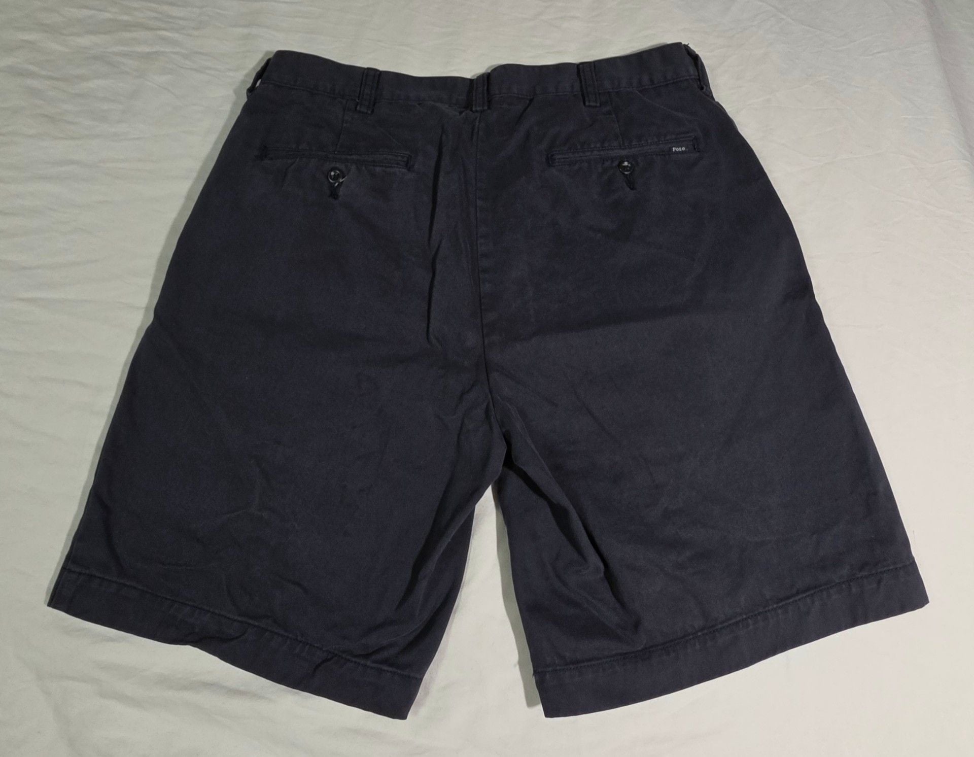 Polo Ralph Lauren Chino Shorts Size 34 Navy Blue Cotton 4