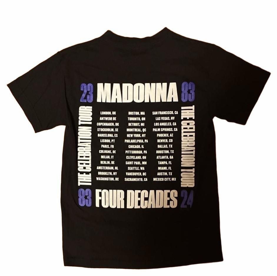 Madonna The Celebration Tour T-Shirt Size S Black Concert Graphic 4