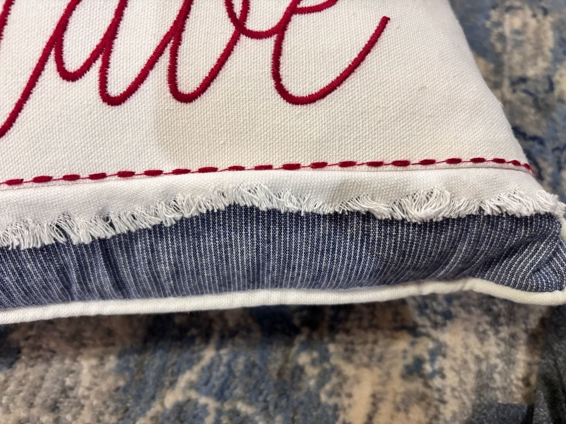 Levtex Home Providence Stripe Home of the Brave Throw Pillow 3