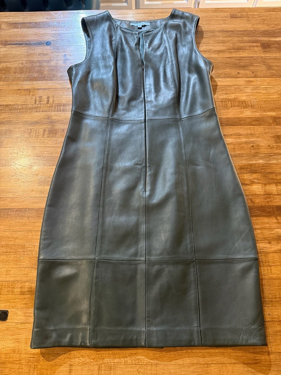 Antonio Melani Sleeveless Leather Dress Size 10 2