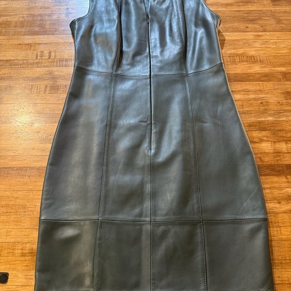 Antonio Melani Sleeveless Leather Dress Size 10