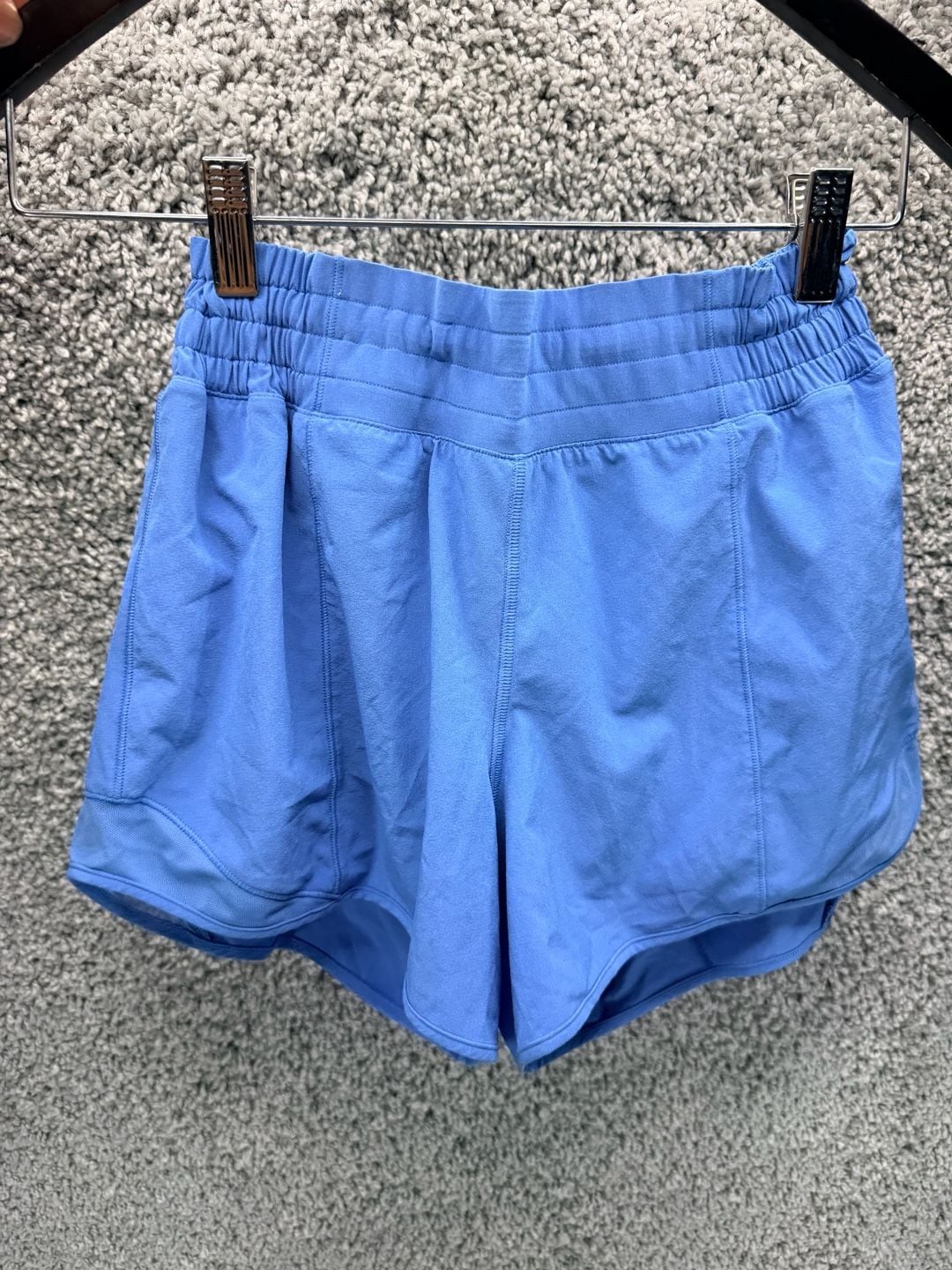 Lululemon Ruched-Side High-Rise Short 3 Size 6 Blue Athletic Shorts 3