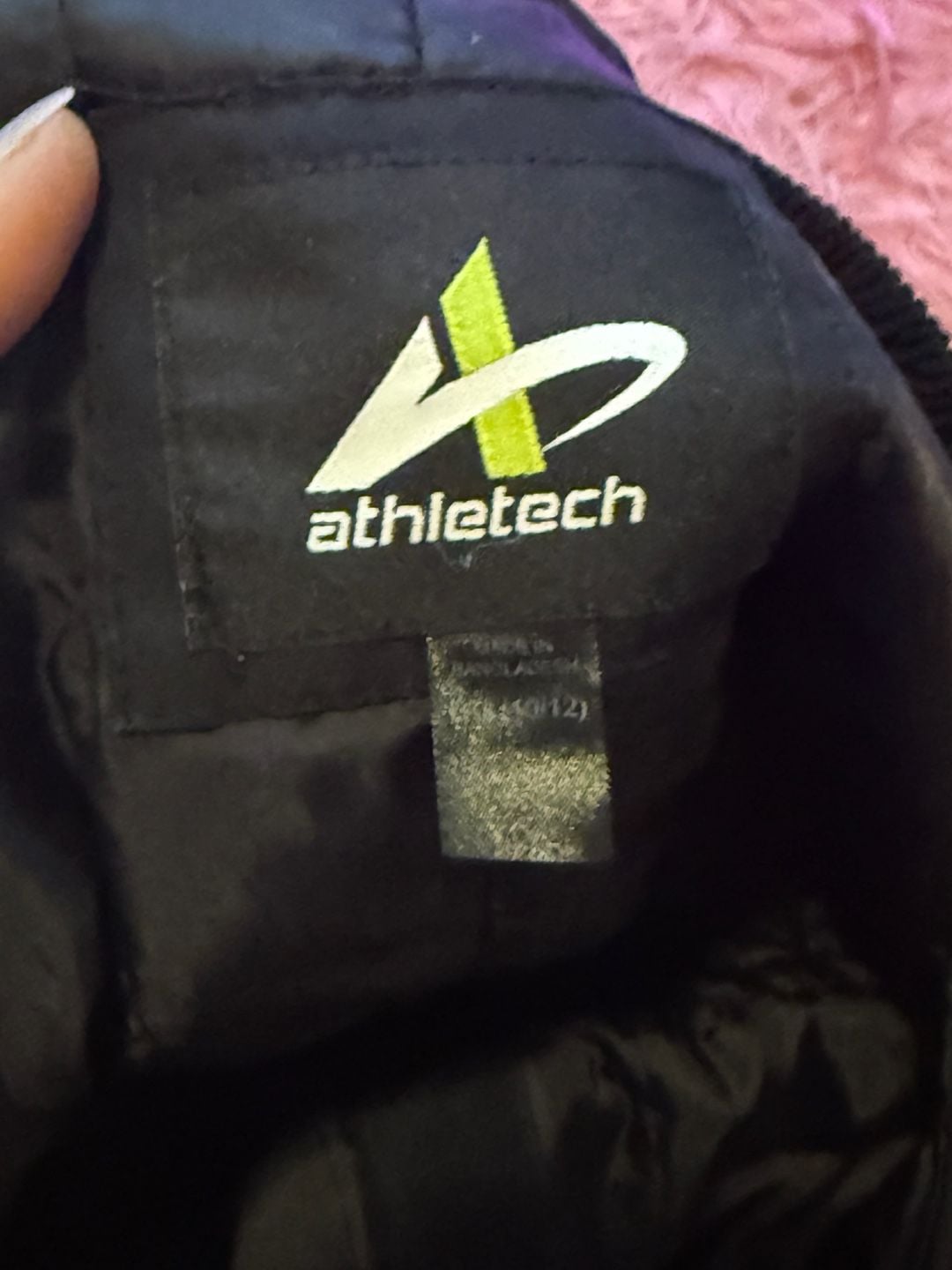 Athletech Ski Bib Overalls Size 10/12 youth Black Snow Pants 5