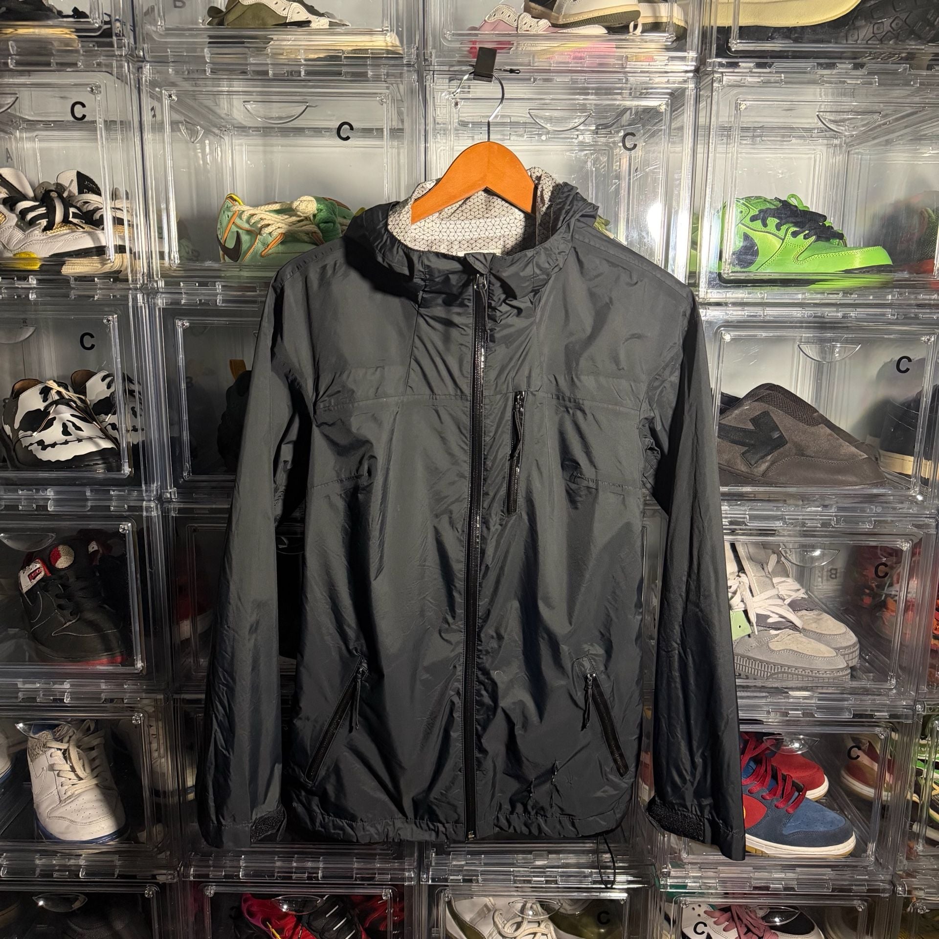Columbia Omni-Evap Jacket Size M Black Rain Windbreaker Hooded 2