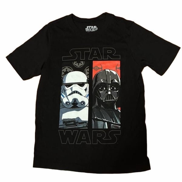Mad Engine Star Wars Graphic T-Shirt Size 6/7 Black