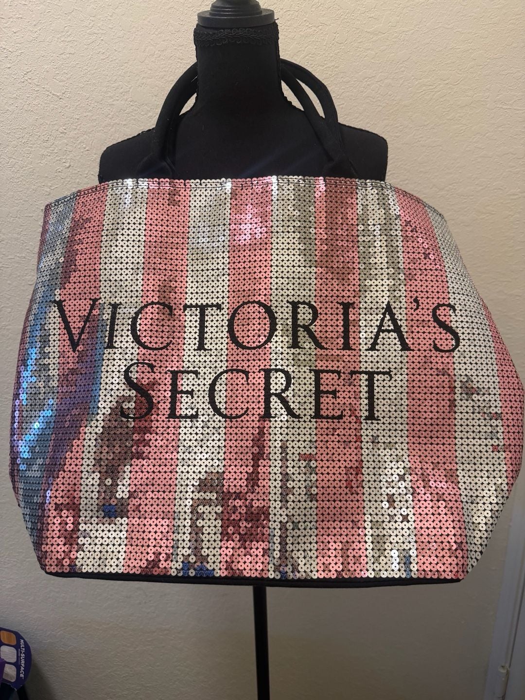 Victoria's Secret Pink Sequin Tote Bag 3