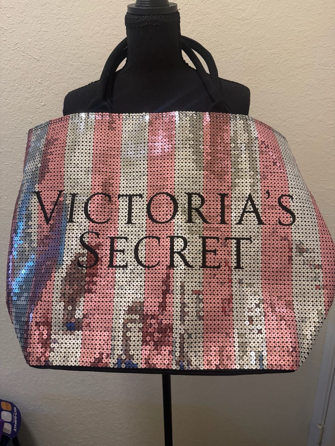 Victoria's Secret Pink Sequin Tote Bag 4
