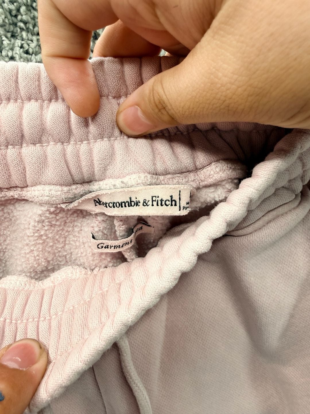 Abercrombie & Fitch Sweatpants Size M Pink Drawstring Joggers 3