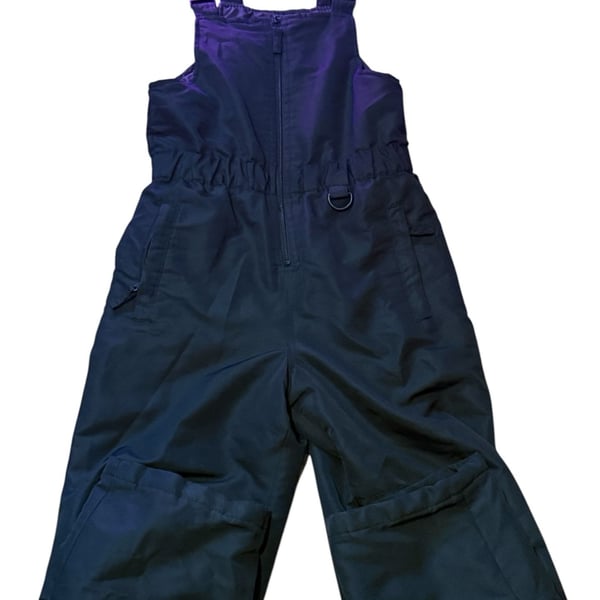 Lands End Iron Knee Winter Snow Bibs Black youth xl