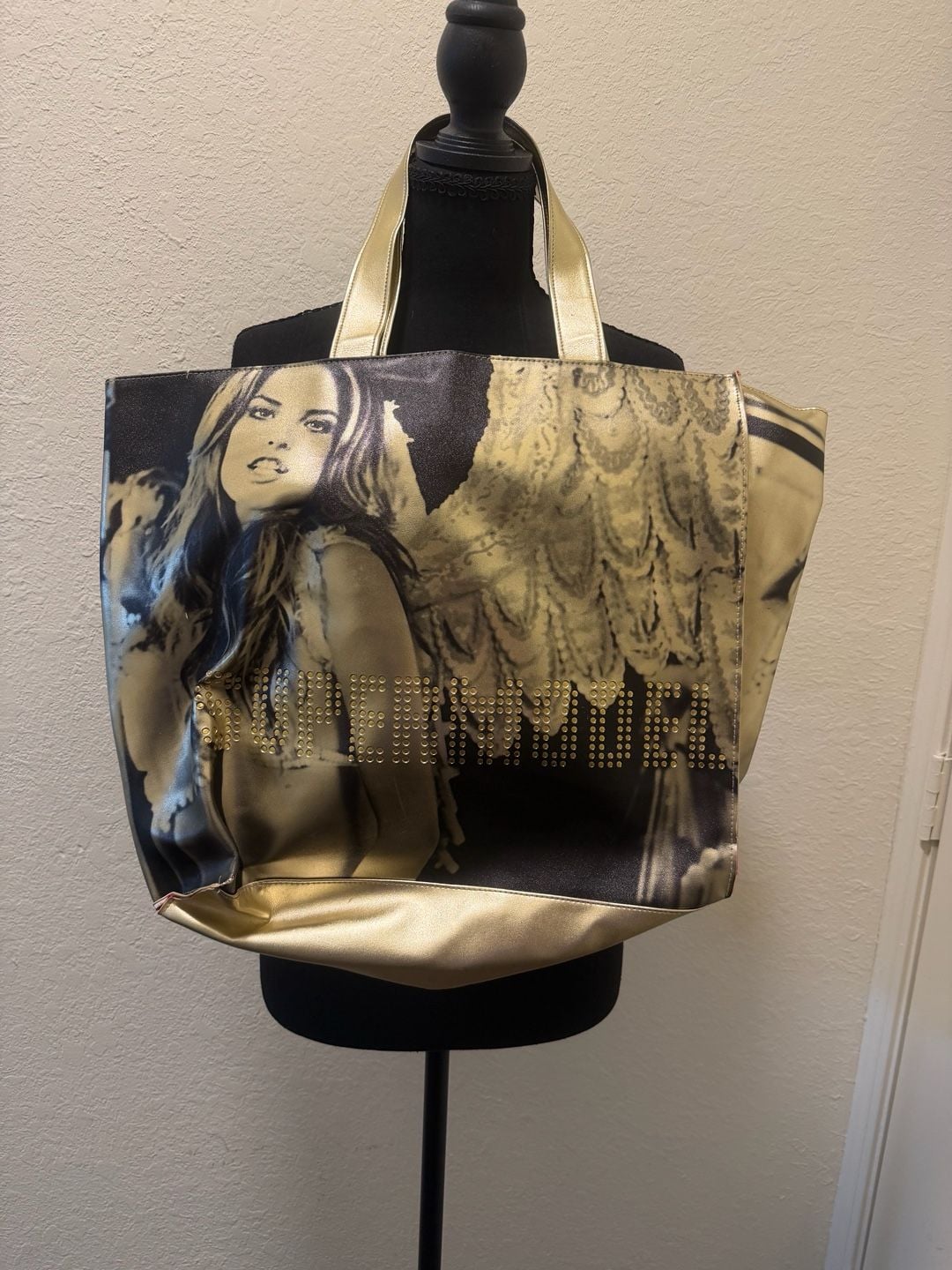 Victoria's Secret Supermodel Tote Bag Gold 3