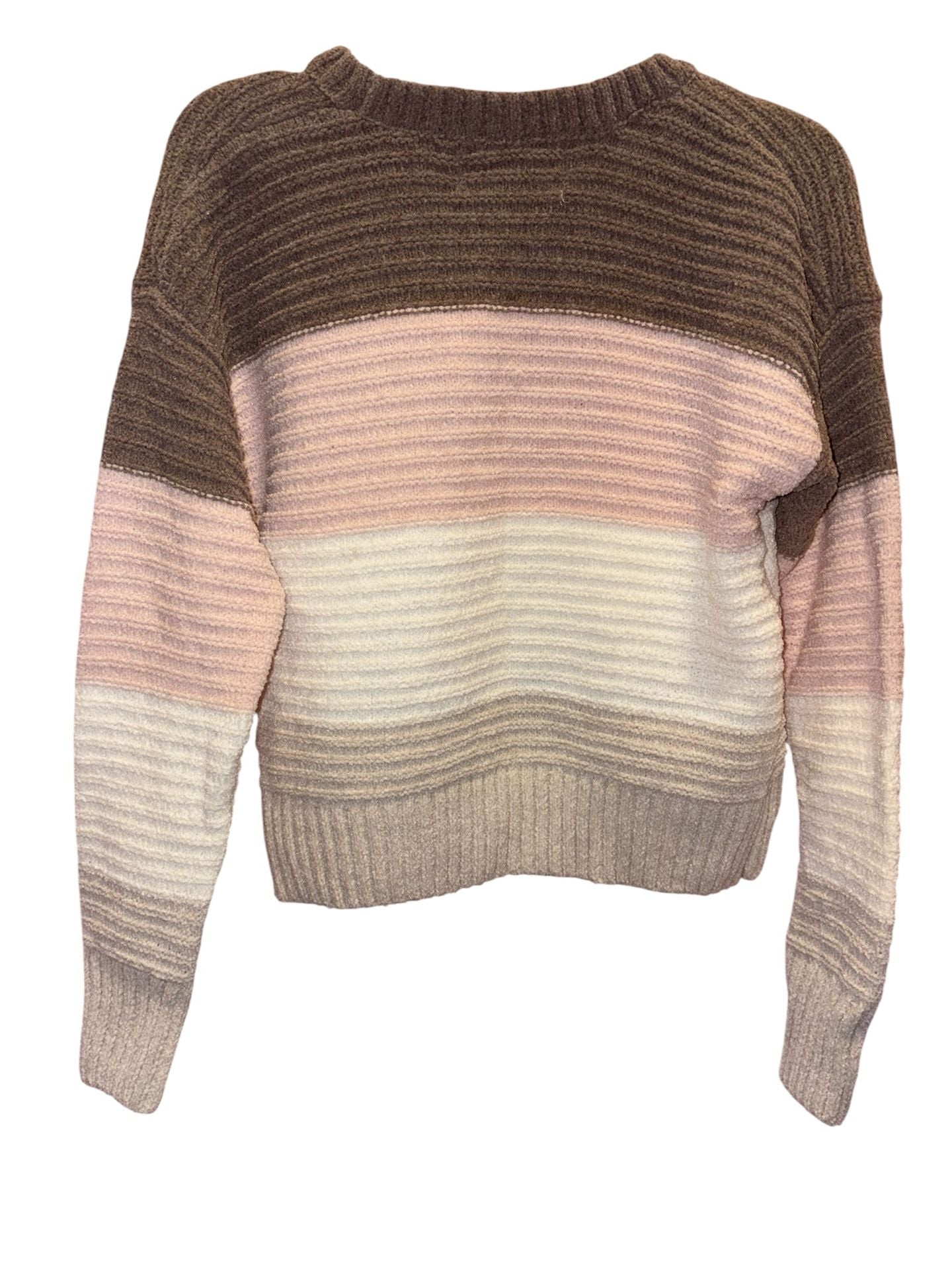 Pink Rose Girl Striped Sweater Size L (14) 3