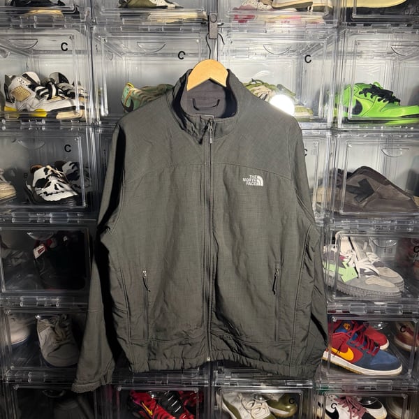 The North Face Fleece Lined Shell Jacket XL Gray Full Zip