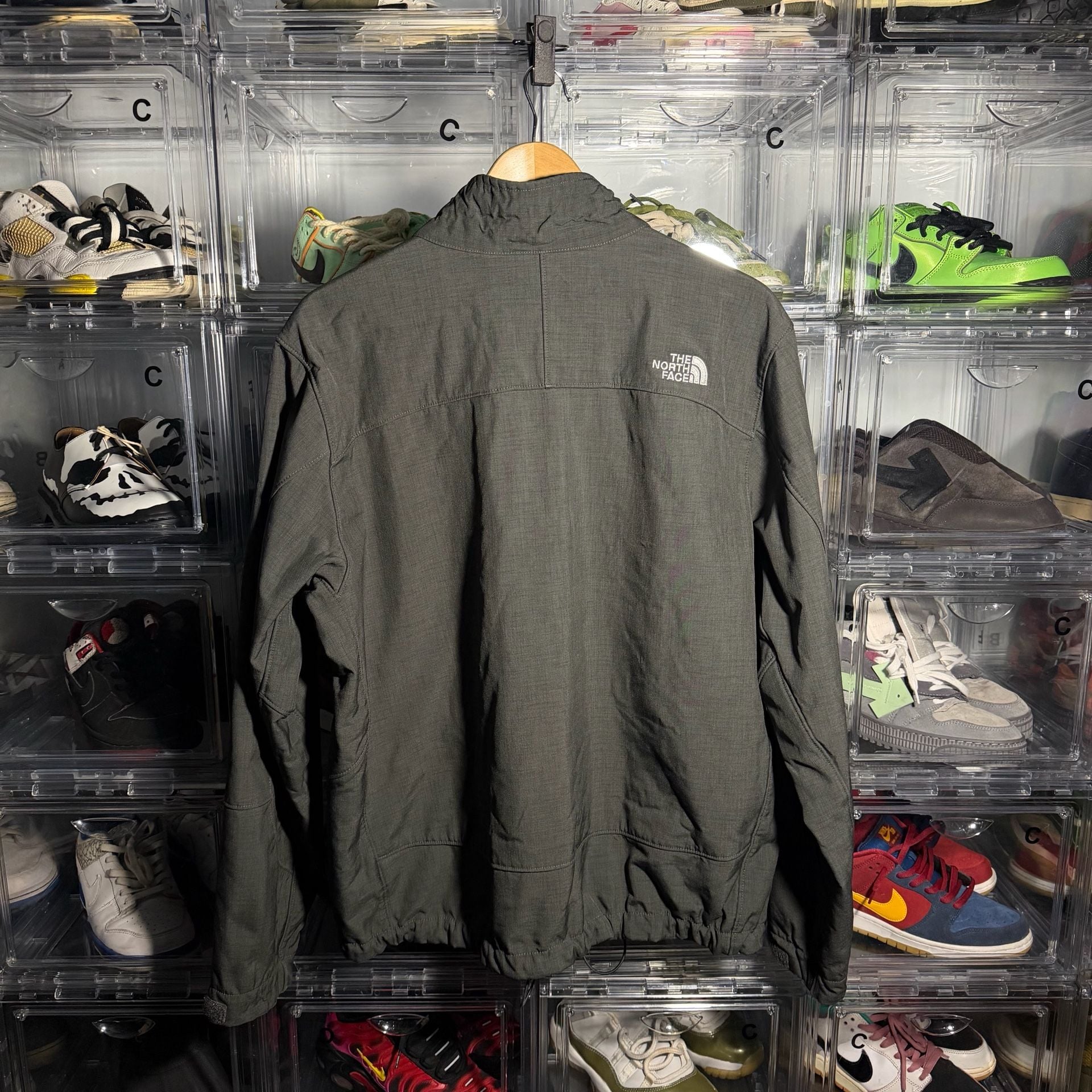 The North Face Fleece Lined Shell Jacket XL Gray Full Zip 4