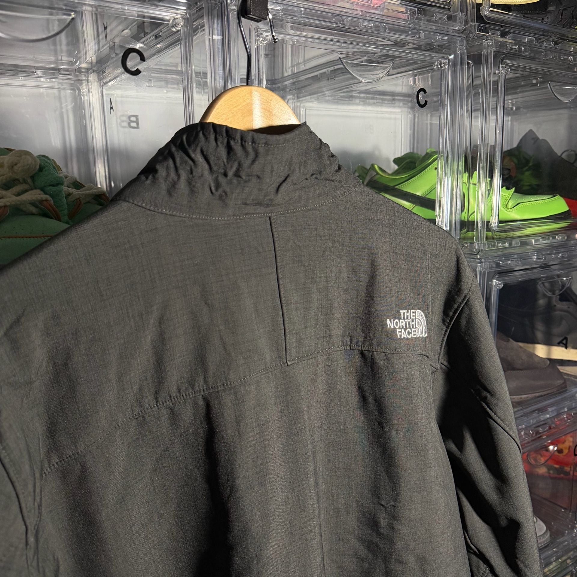 The North Face Fleece Lined Shell Jacket XL Gray Full Zip 5