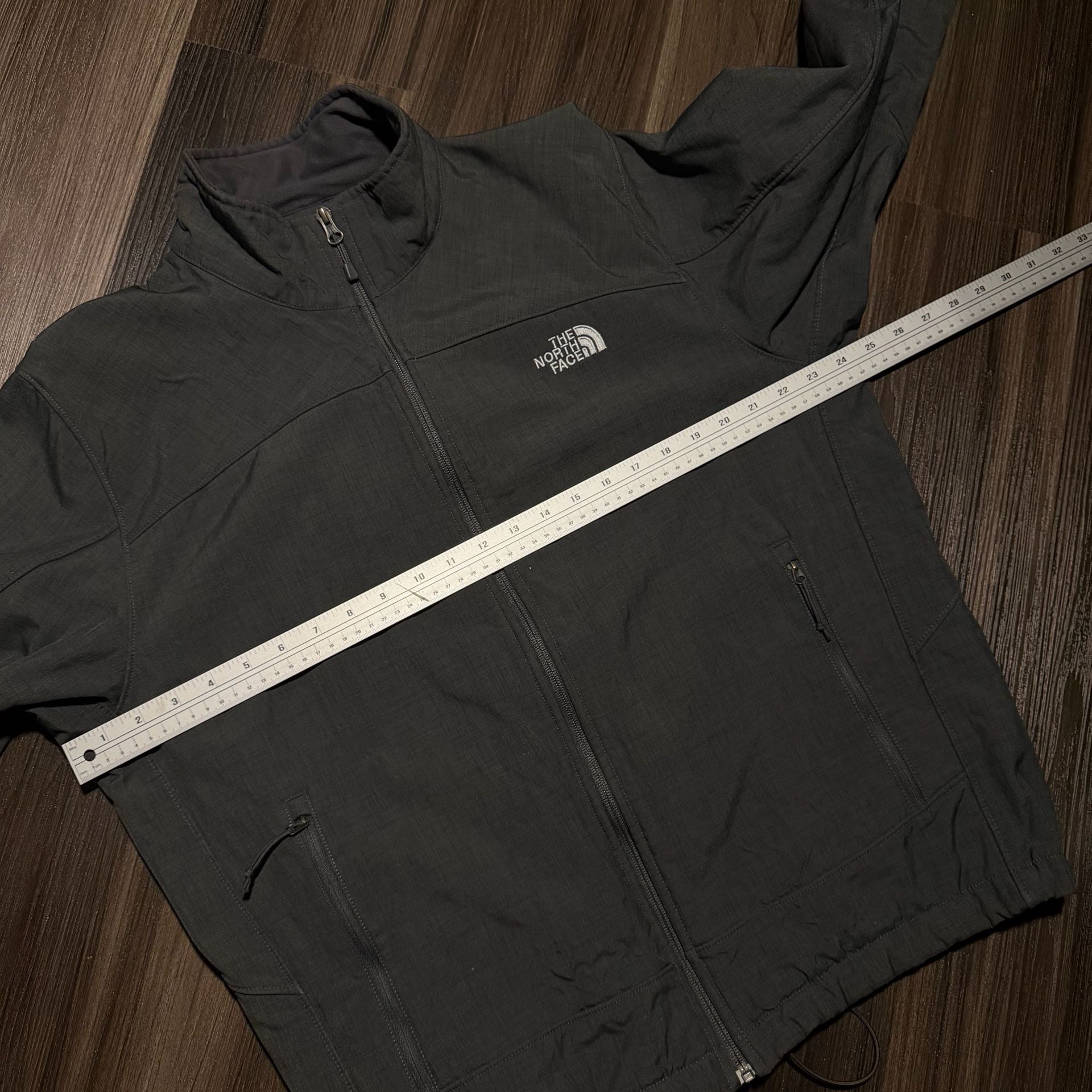 The North Face Fleece Lined Shell Jacket XL Gray Full Zip 8