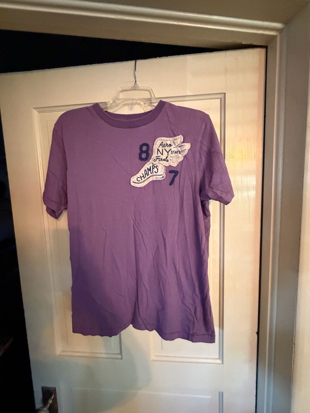 Aeropostale Graphic T-Shirt Size M Purple Champs 8 2