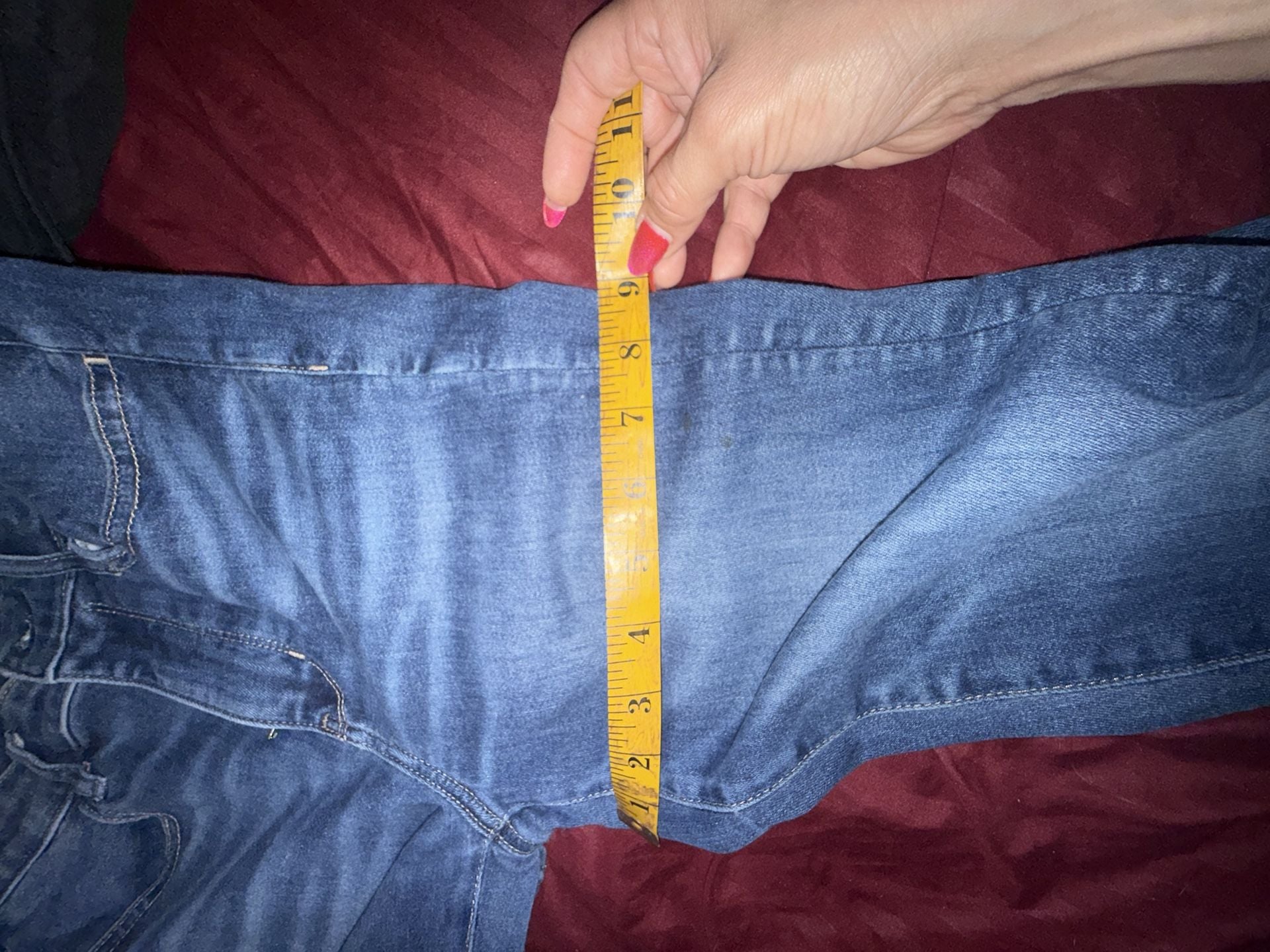 American Eagle Hi-Rise Jegging Size 8 Short Blue Denim Stretch Jeans 10