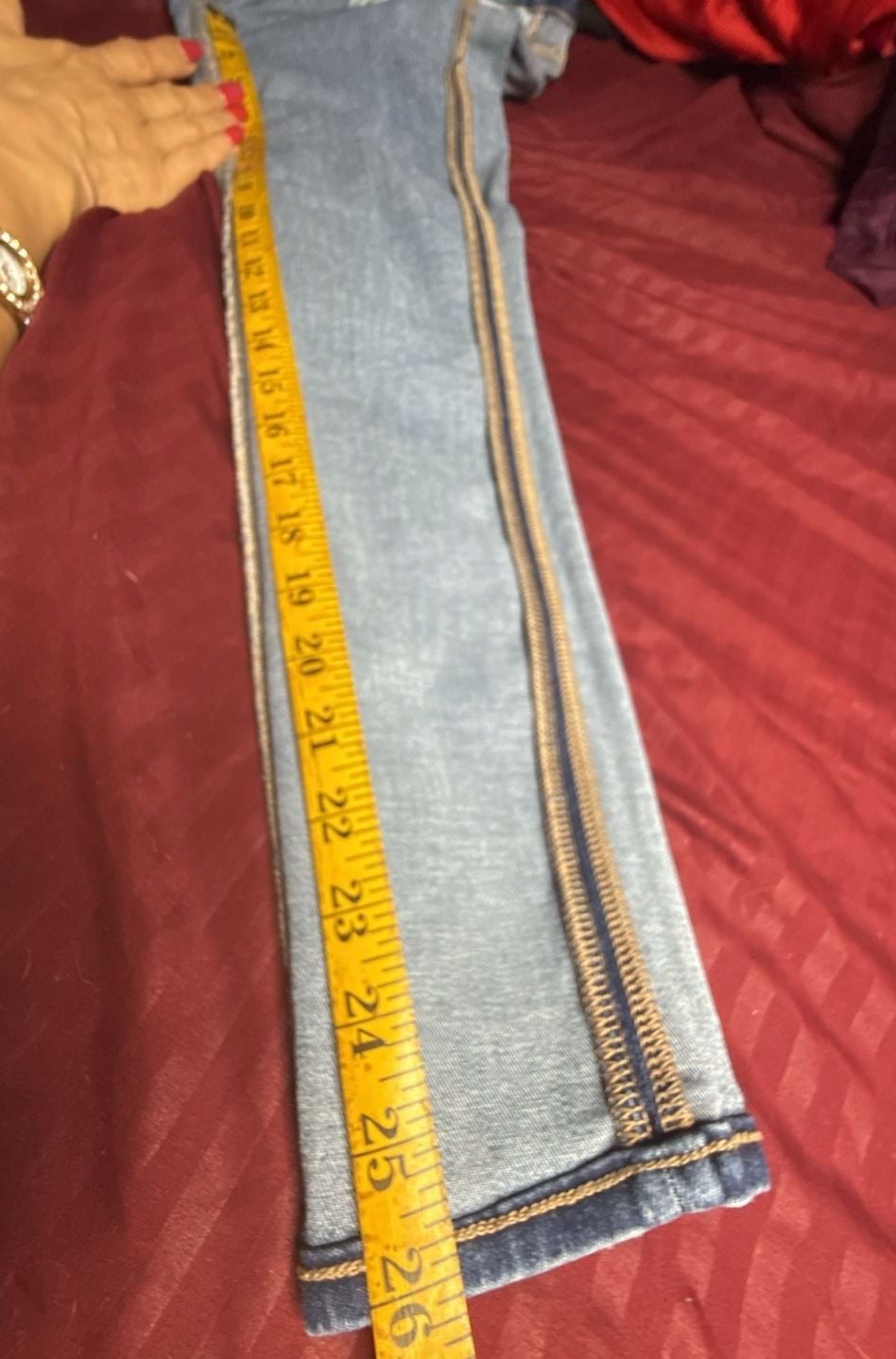 American Eagle Hi-Rise Jegging Size 8 Short Blue Denim Stretch Jeans 7