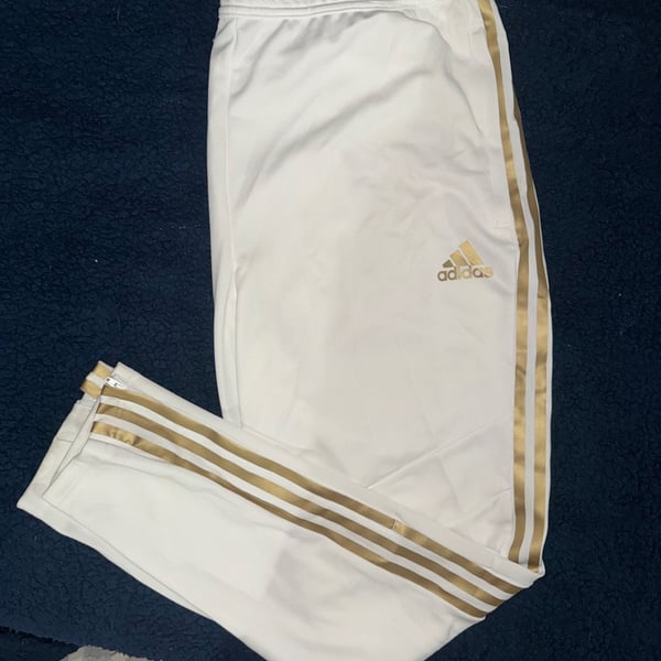 Adidas Tiro Training Pants White Gold
