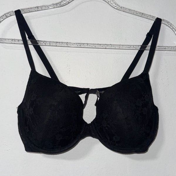 Victoria's Secret Lined Demi Bra Size 36D Black