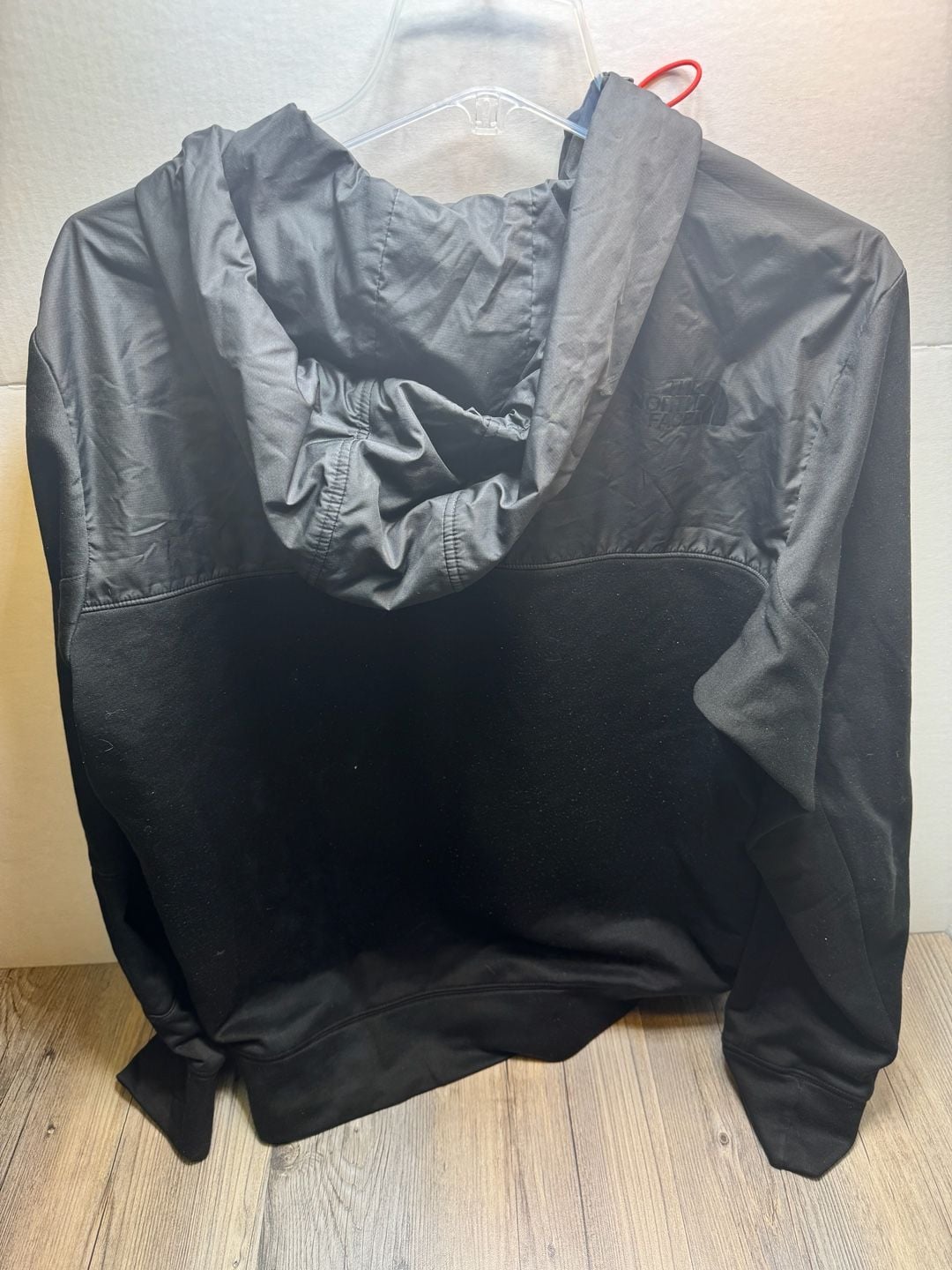 The North Face Full Zip Hooded Jacket Size M Black Fleece 8