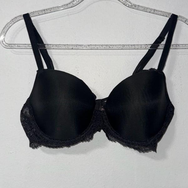 Victoria's Secret Dream Angels Lined Demi Bra 36D Black