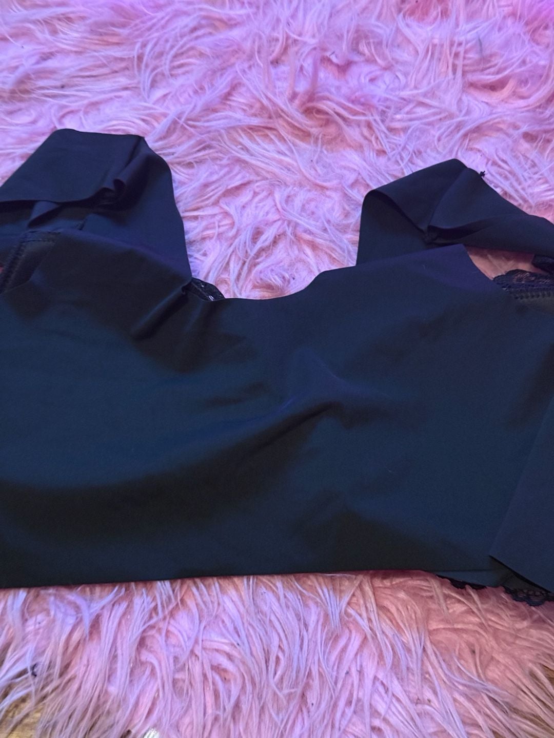Jiuke Front Closure Bra Size 5XL Black Lace Seamless Sleep Bralette 5