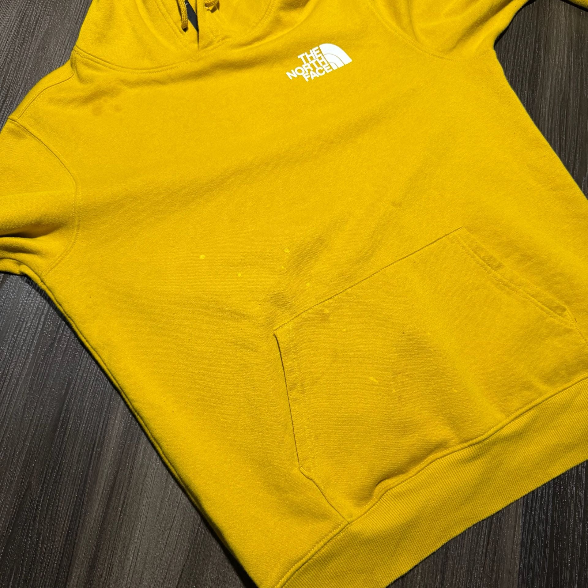 The North Face Box NSE Pullover Hoodie Yellow Gold Graphic Sweatshirt 5
