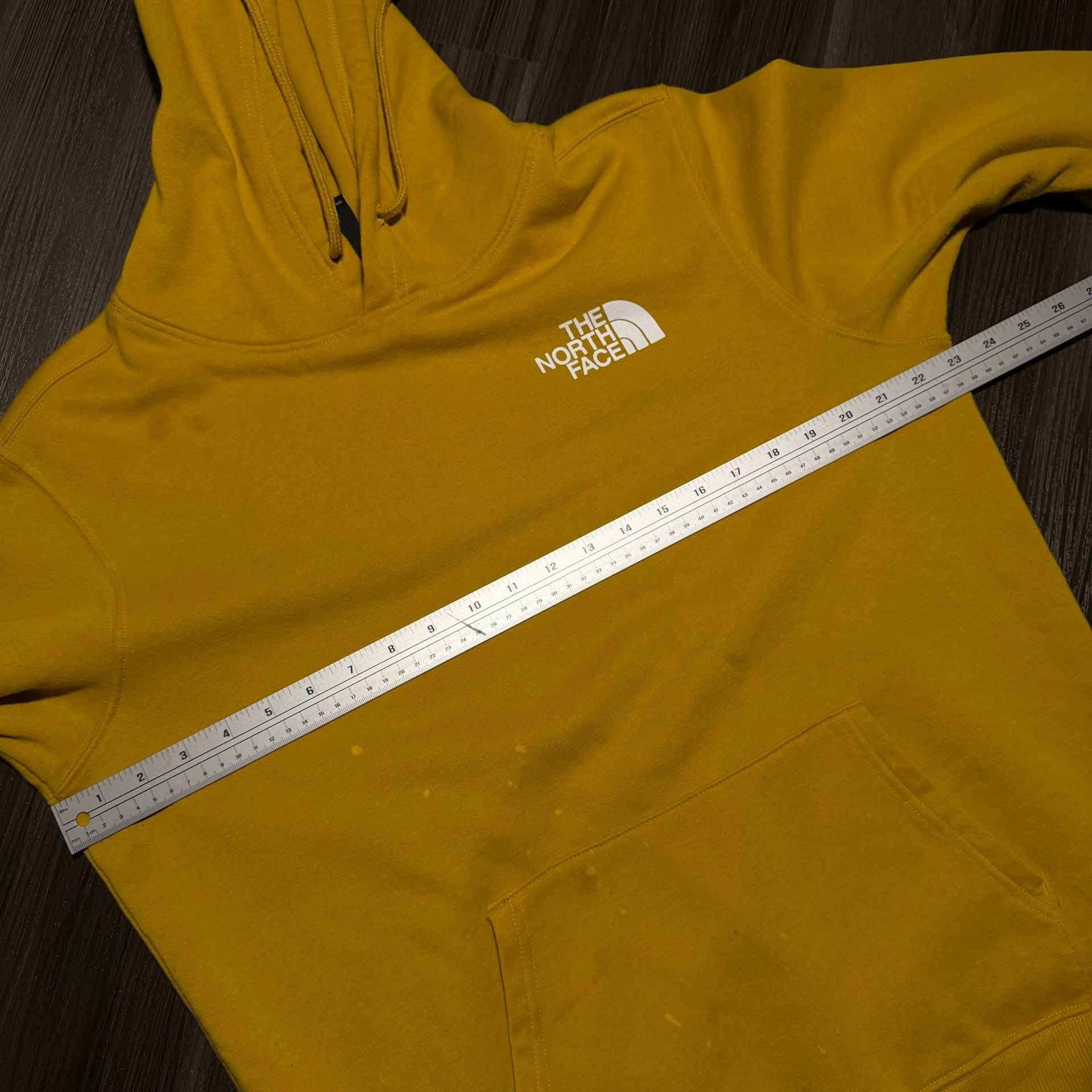 The North Face Box NSE Pullover Hoodie Yellow Gold Graphic Sweatshirt 6