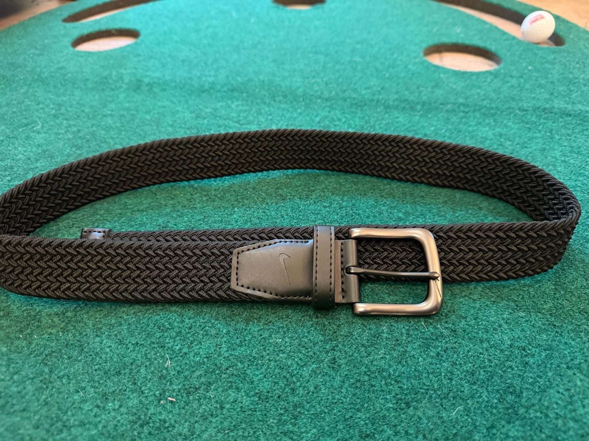 Nike Men's Stretch Woven Golf Belt Black 1