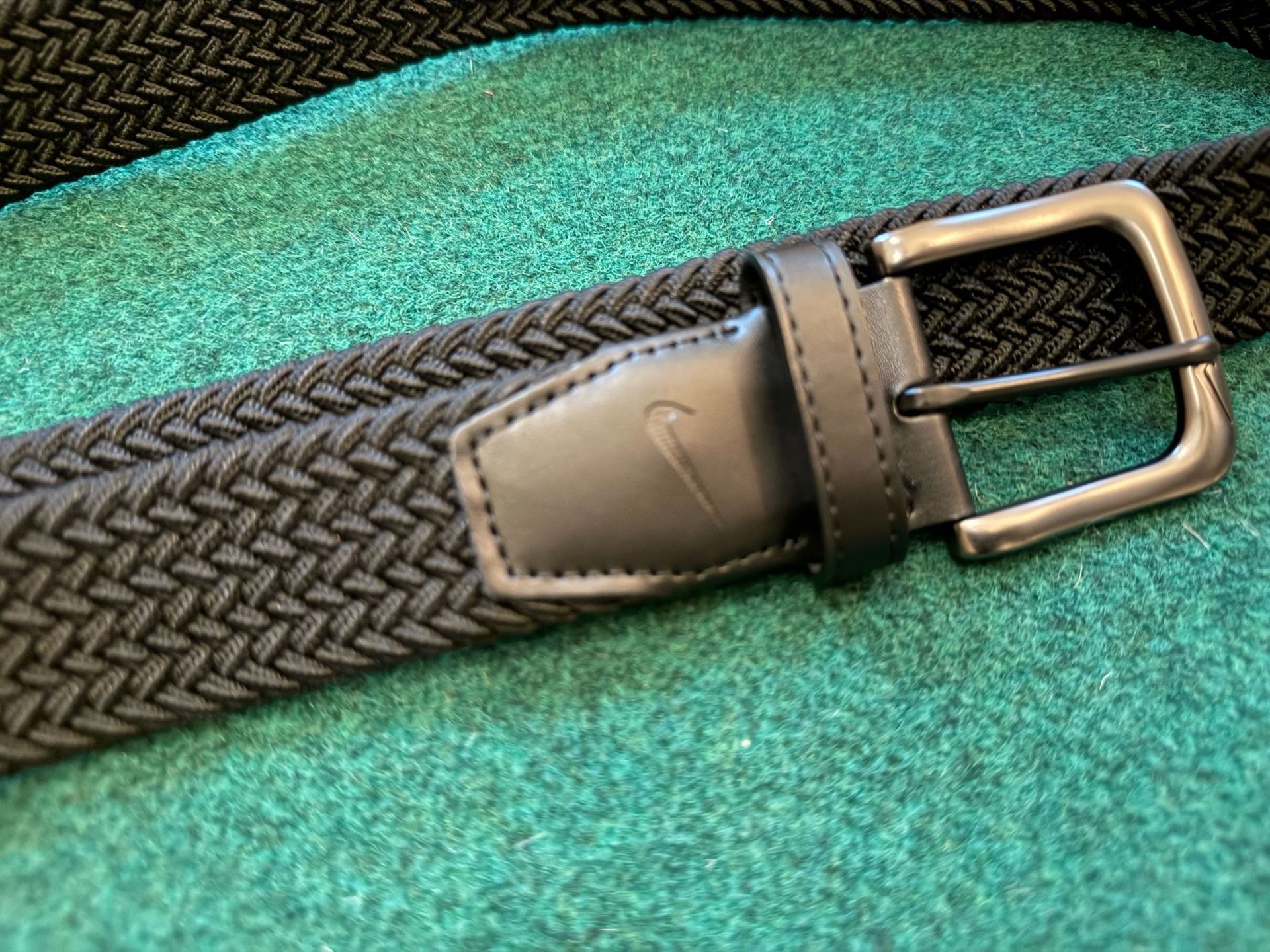 Nike Men's Stretch Woven Golf Belt Black 2
