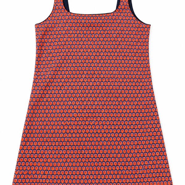 Zara Retro Pattern Mini Dress Sz Med (q1)