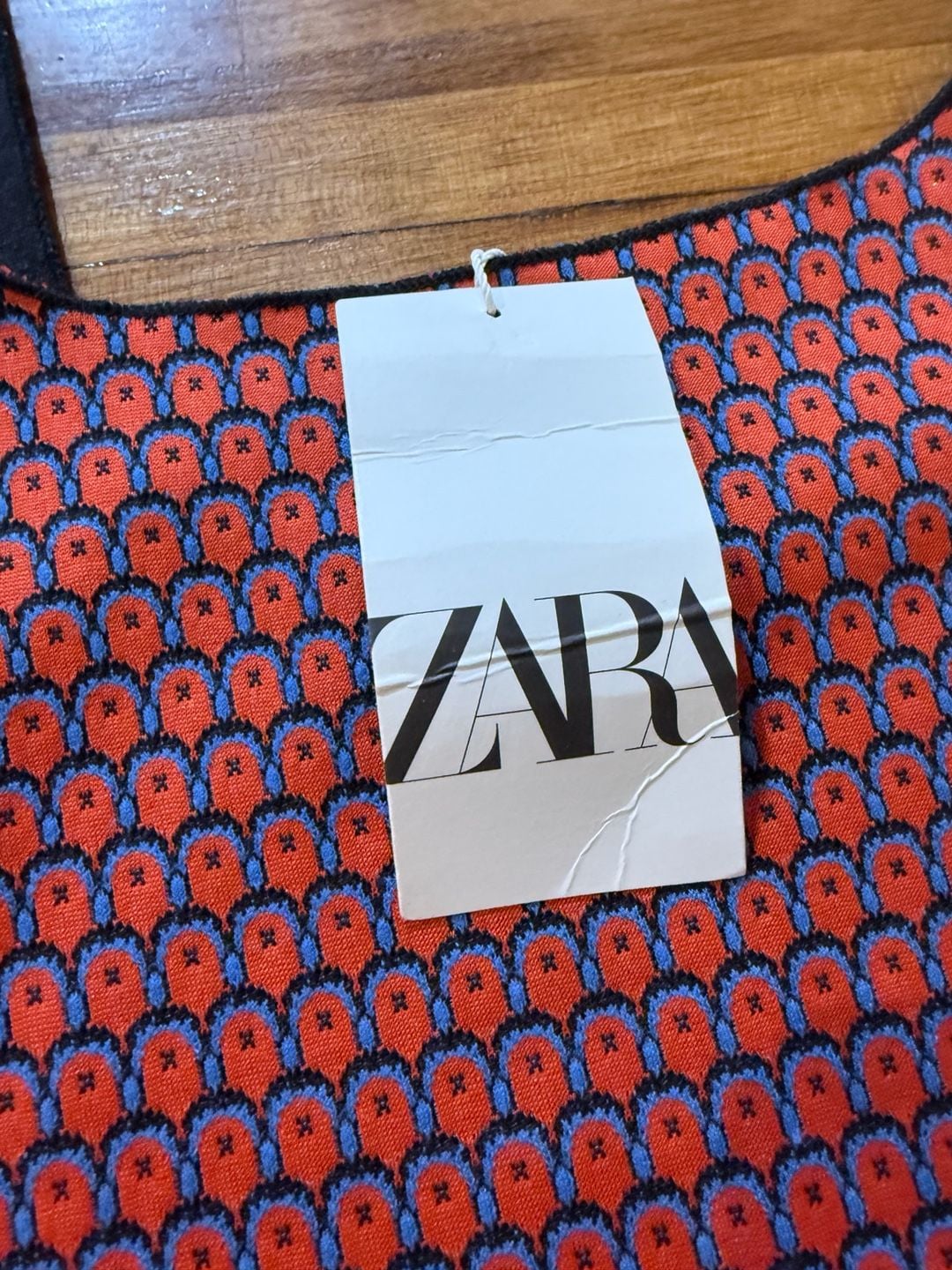 Zara Retro Pattern Mini Dress Sz Med (q1) 4