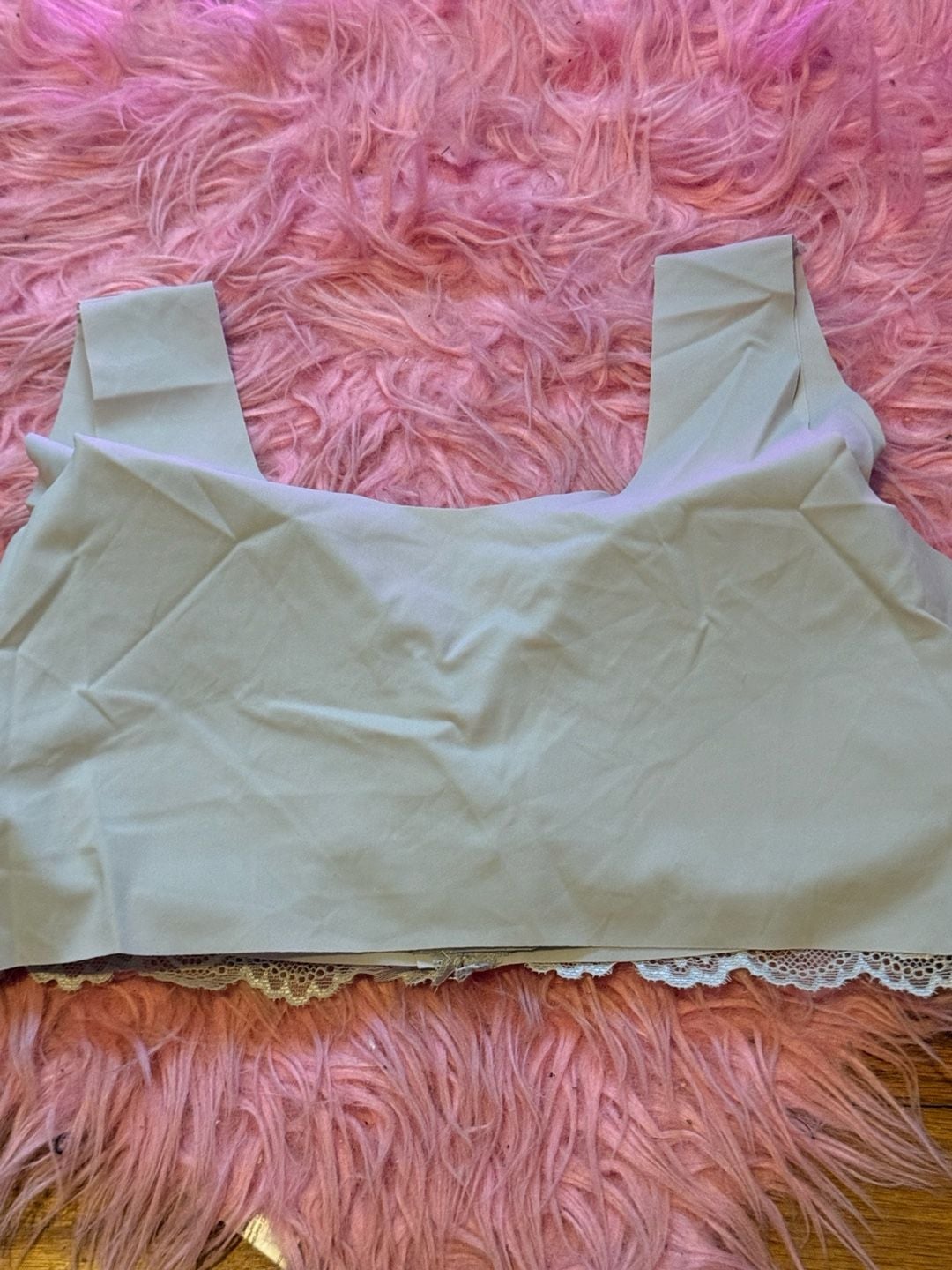 Unbranded Front Closure Lace Wireless Bra Size 5XL mint green nwot 4