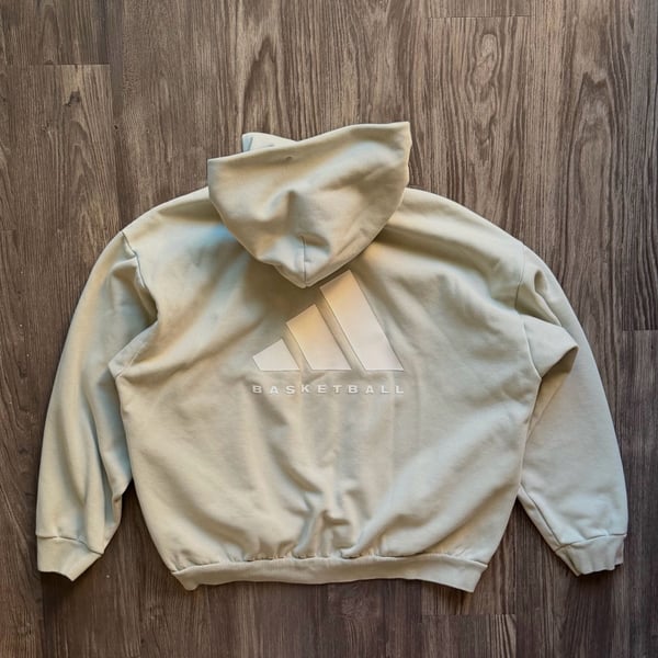 Adidas Baskeball Sueded Hoodie Sweatshirt Halo Green Medium