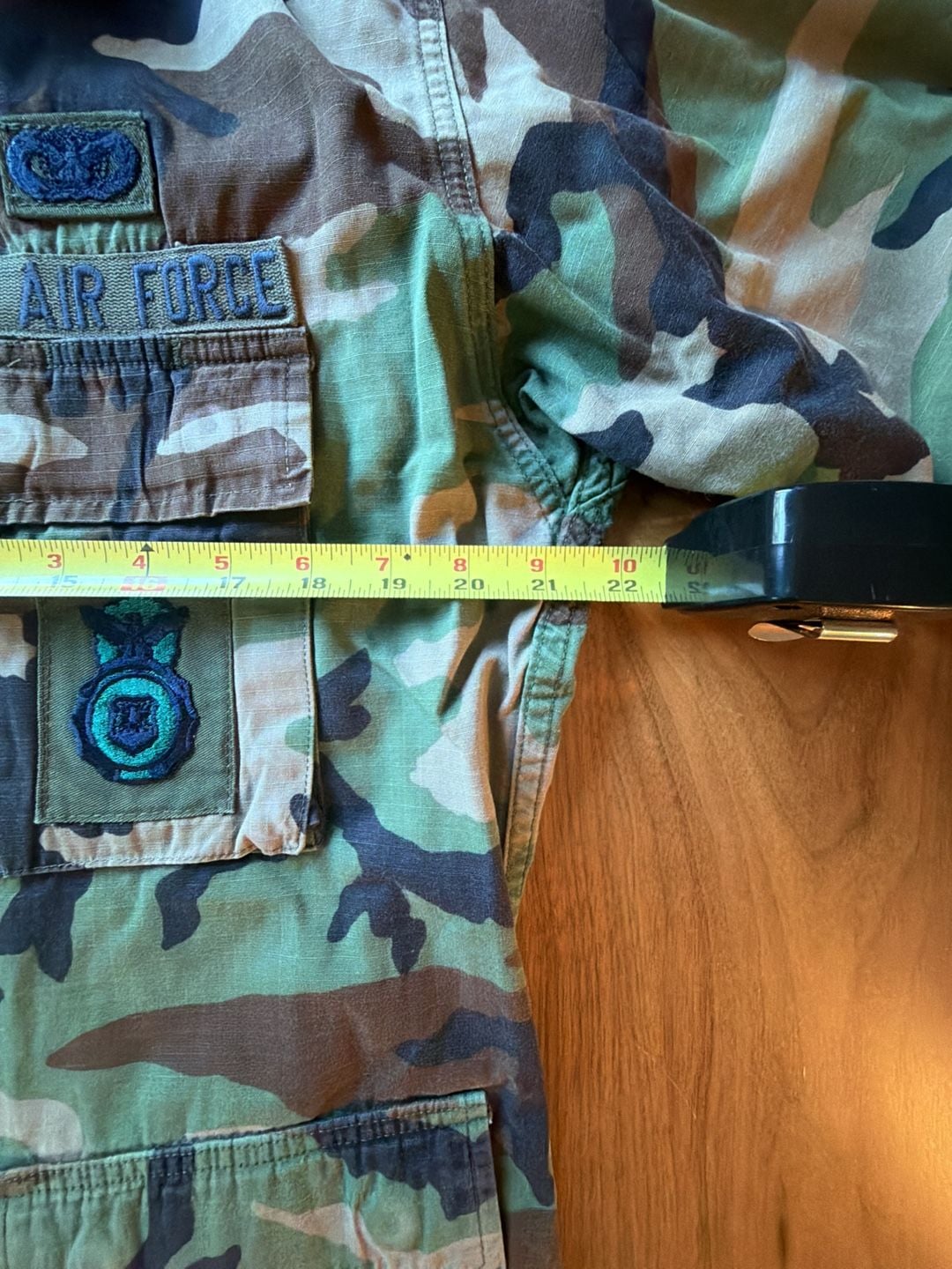 US Military US Air Force Woodland Camo BDU Jacket Size Medium Regular 6