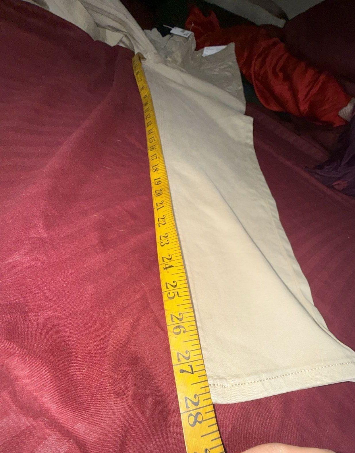 American Eagle Super High-Rise Straight Pants Size 00 Short Beige Khaki 5
