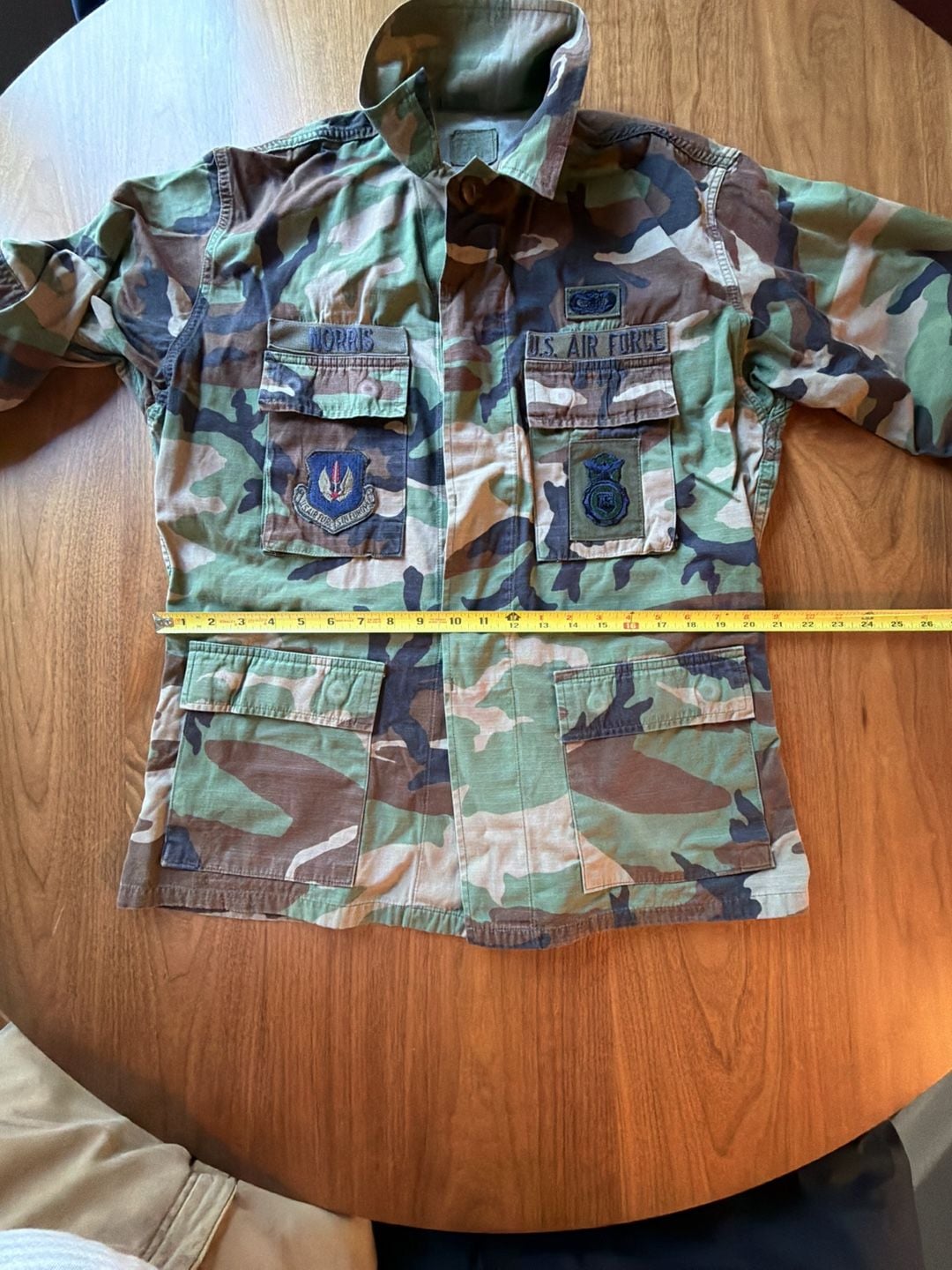 US Military US Air Force Woodland Camo BDU Jacket Size Medium Regular 8