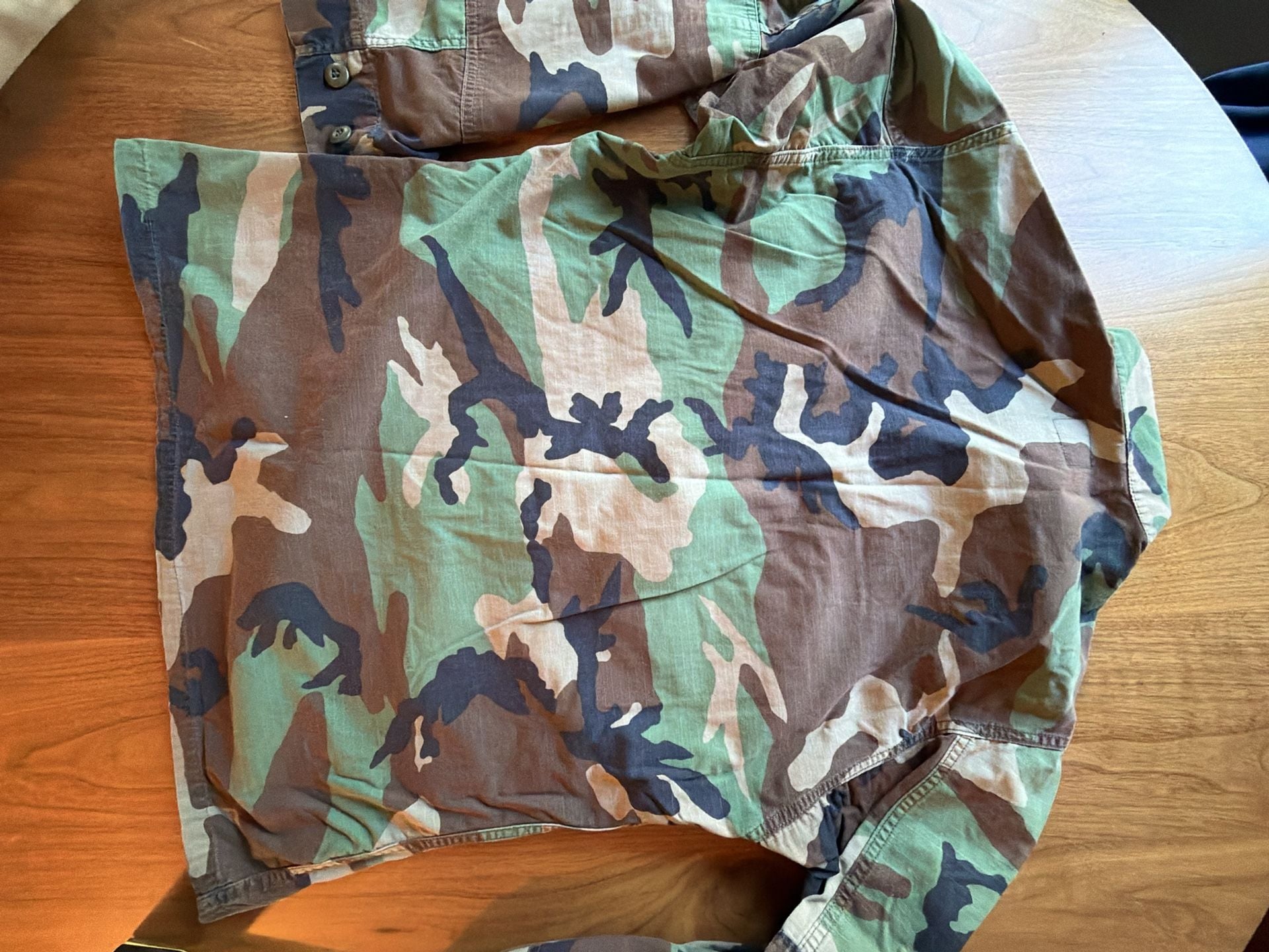 US Military US Air Force Woodland Camo BDU Jacket Size Medium Regular 10