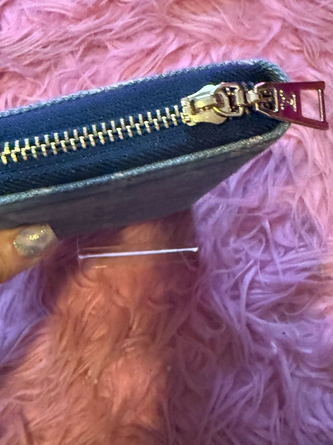 Unbranded fashion long wallet denim with design lots of pockets and card slots 3
