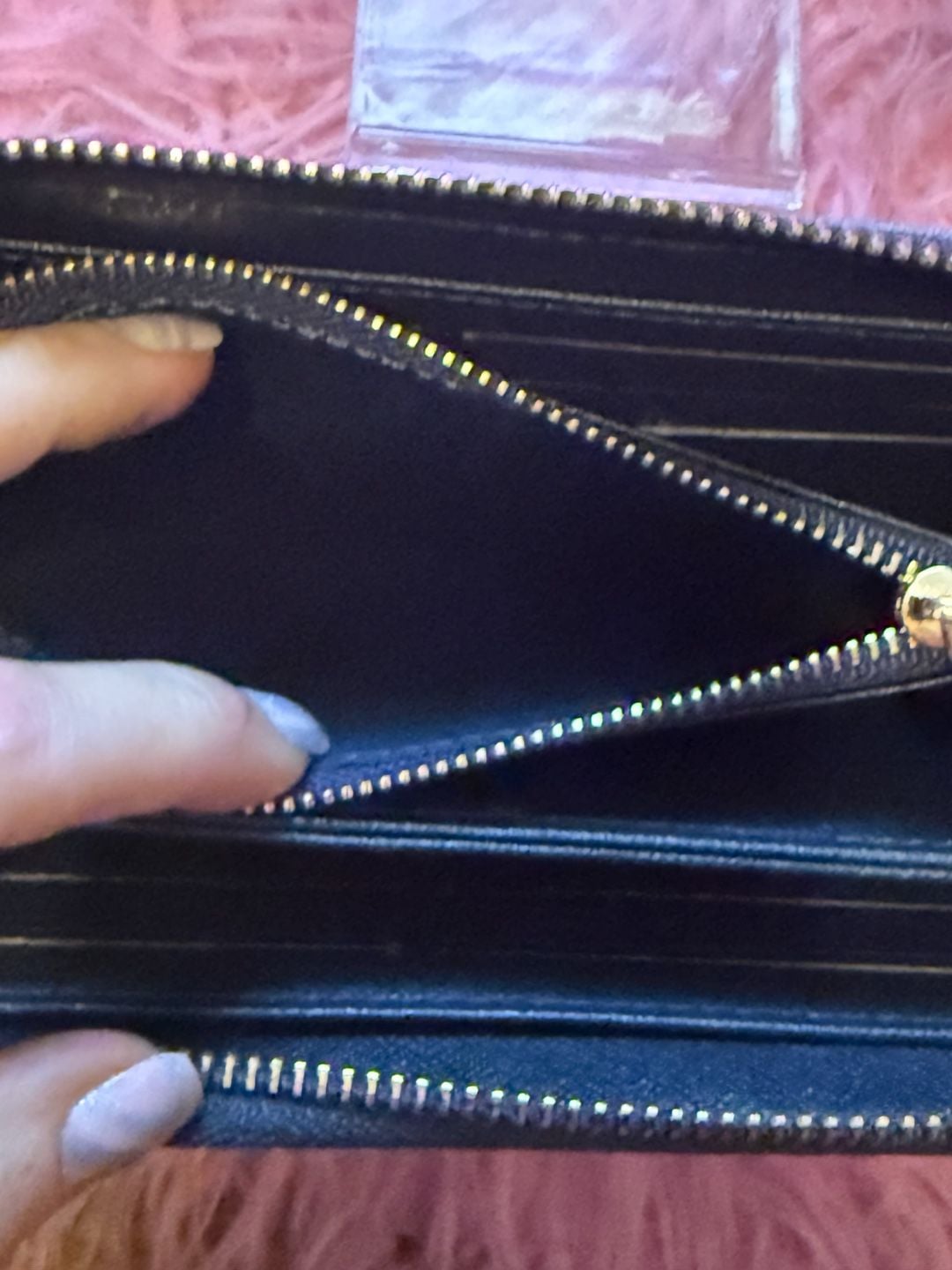 Unbranded fashion long wallet denim with design lots of pockets and card slots 8