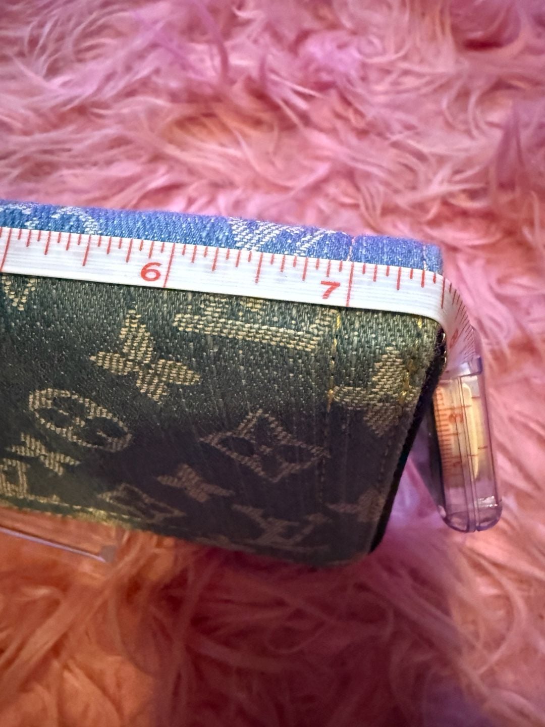 Unbranded fashion long wallet denim with design lots of pockets and card slots 9