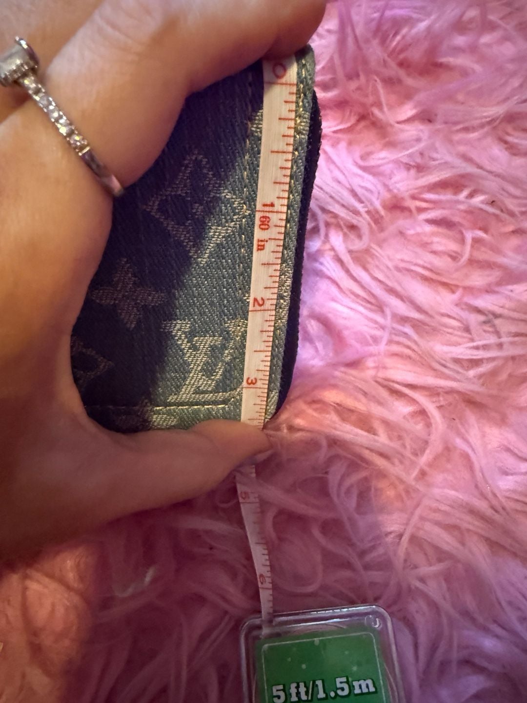 Unbranded fashion long wallet denim with design lots of pockets and card slots 11