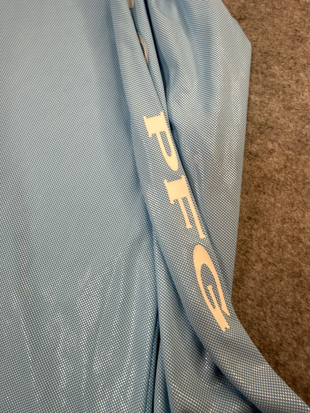 Columbia PFG Terminal Tackle Hoodie Size XXL Light Blue 7