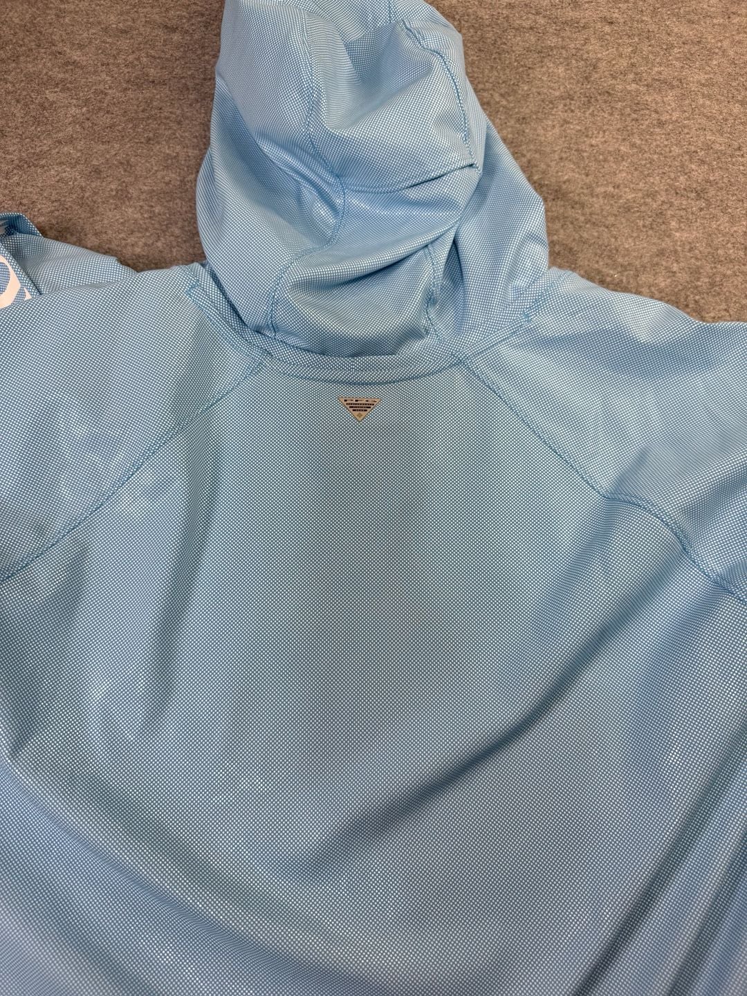Columbia PFG Terminal Tackle Hoodie Size XXL Light Blue 8