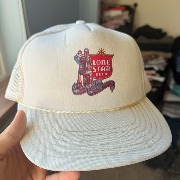 Dorfman Pacific Lone Star Beer Trucker Hat Large Extra Large Vintage