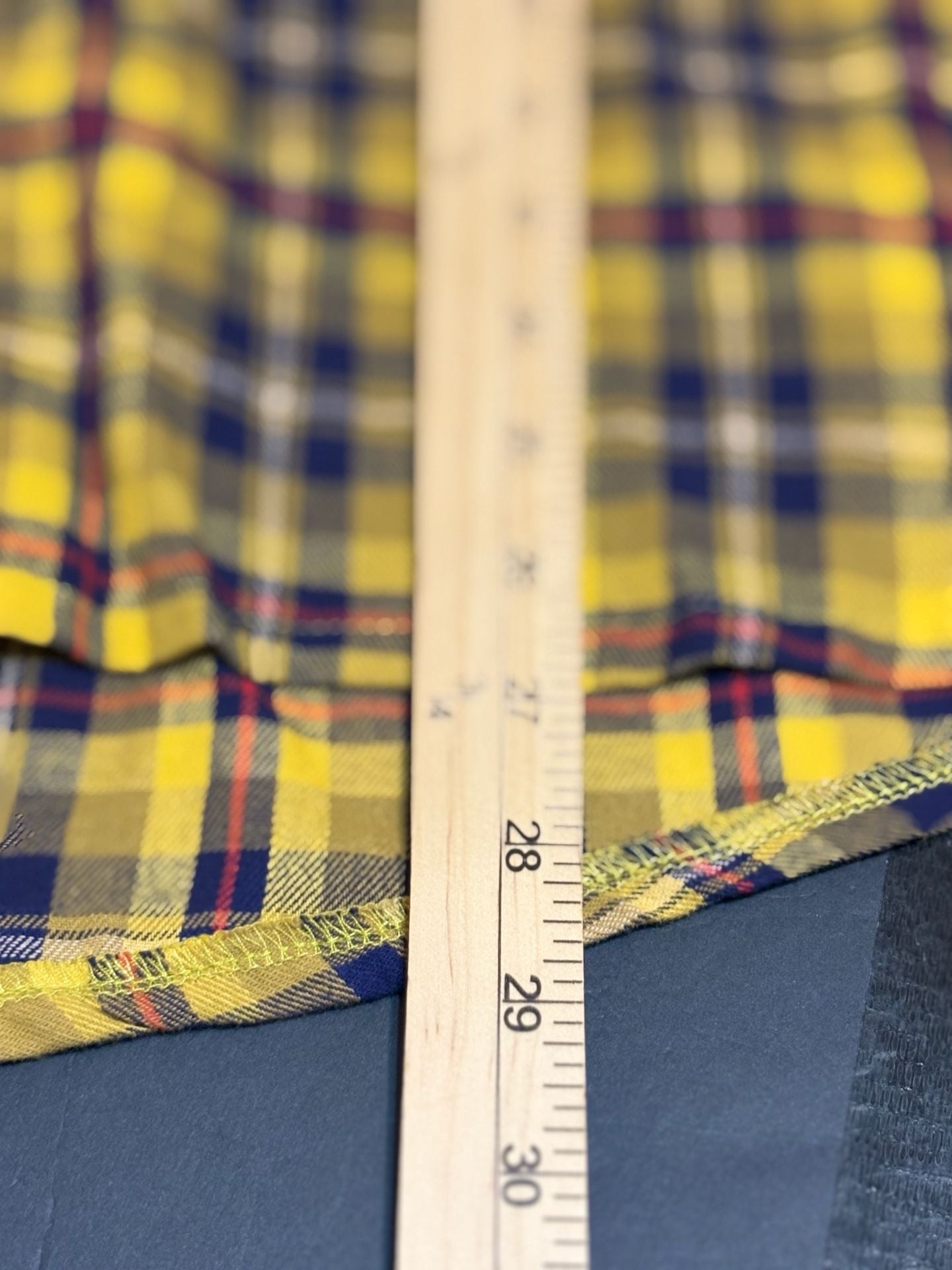 Grace & Emma Plaid Button Down Shirt Size L Yellow Sequin Yoke 7
