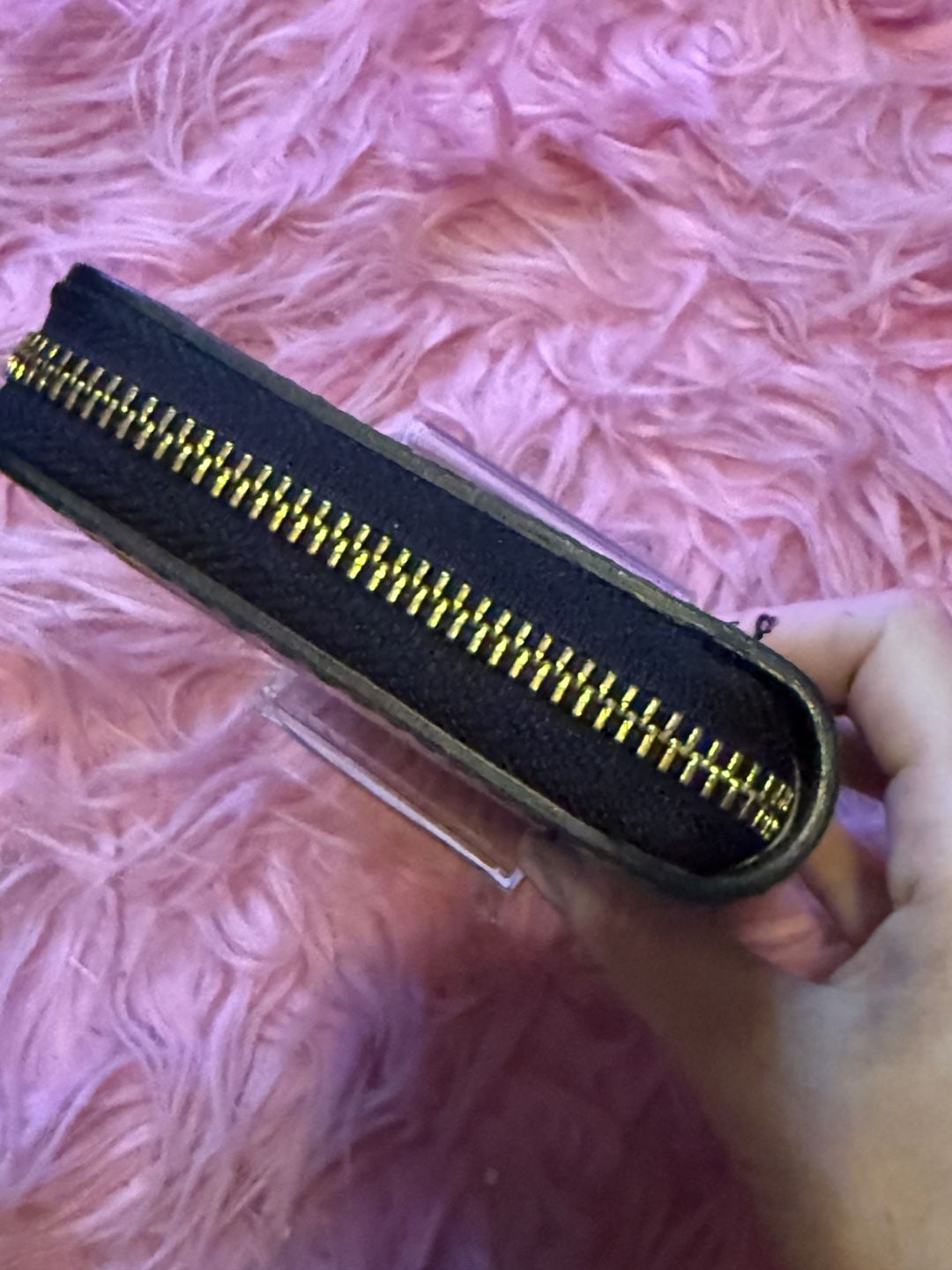 Unbranded fashion long wallet Monogram Zippy Patent Leather Black 5