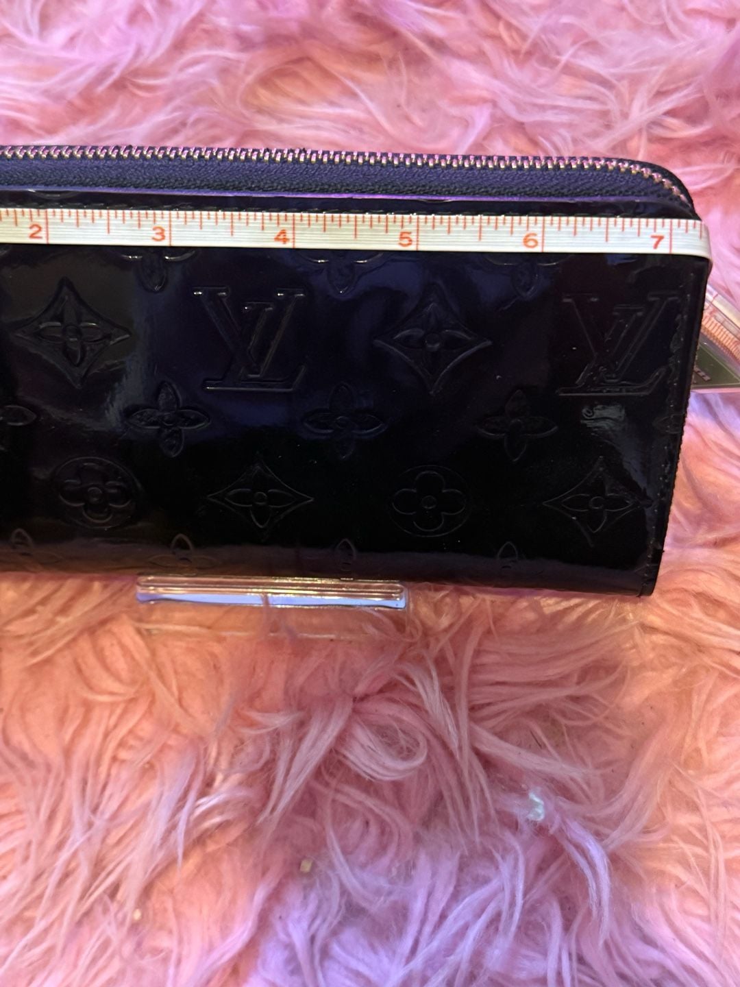 Unbranded fashion long wallet Monogram Zippy Patent Leather Black 10