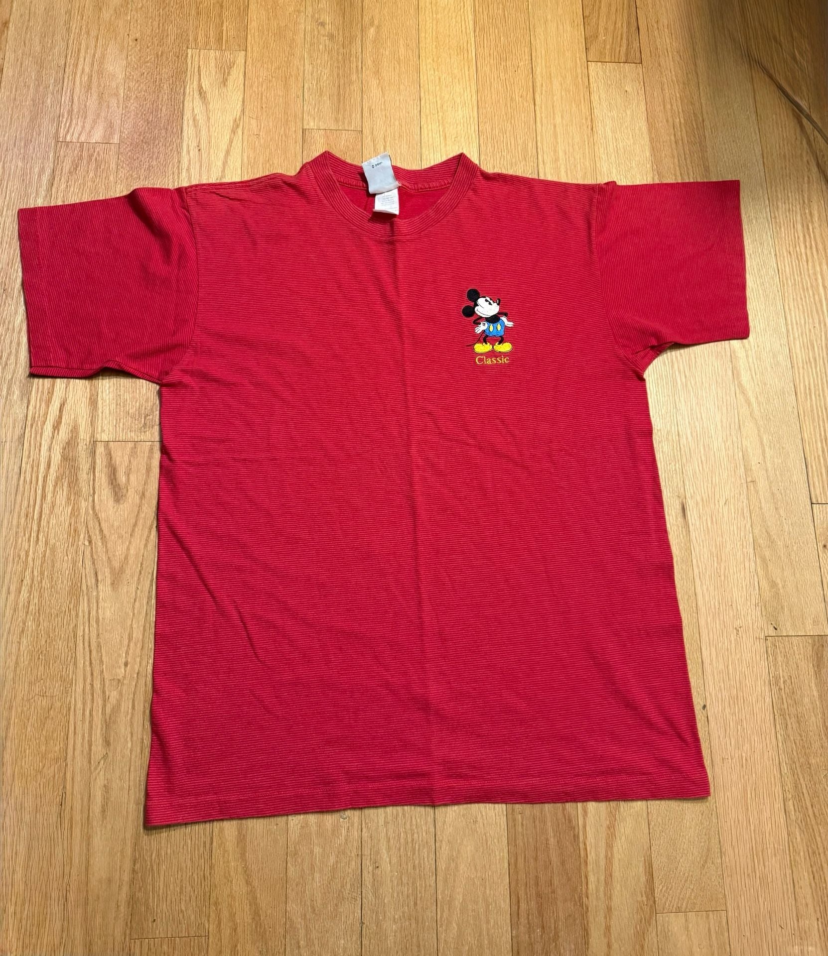 Vintage Mickey & Co. Mickey Mouse Classic T-Shirt One Size Red Cotton 1